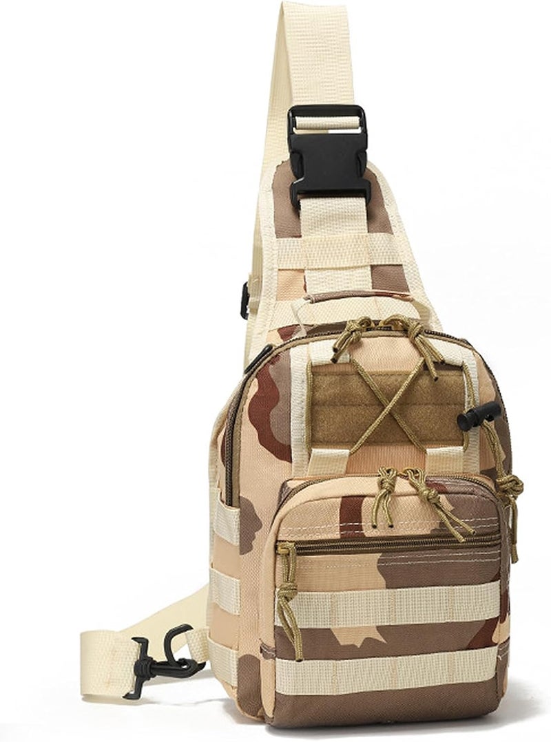 Viriber Tactical Backpack, Waterproof Military Cross-body Molle Sling Shoulder Backpack Chest Bag for Outdoor Every Day Carry CP02 - Image 1